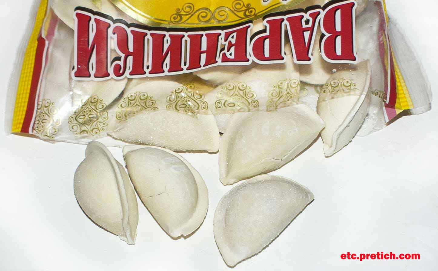 Вареники с картофелем, Максимальный размах, трескаются и разваливаются Вареники с картофелем, Максимальный размах, трескаются и разваливаются