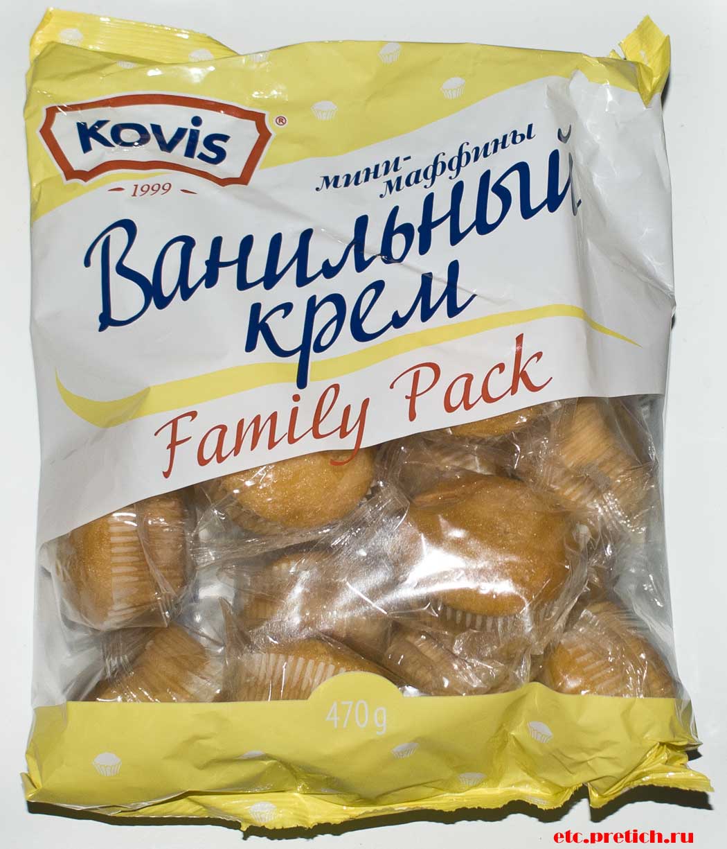 KOVIS мини-маффины Ванильный крем отзыв и полное описание
