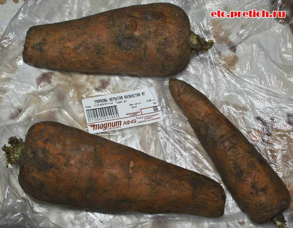 Морковь из Магнума в Алматы по цене 135 тенге за кило - какая она? Морковь из Магнума в Алматы по цене 135 тенге за кило - какая она?